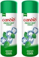 Candid Prickly Heat Powder| Relief from prickly heat |Anti-Bacterial | Neem & menthol |  (2 x 120 g)