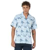 Spykar Navy Full Sleeves Printed Shirts for Men [Size S, M, L]