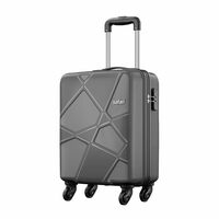 Safari Polypropylene (Pp) Pentagon - Small Size Cabin Luggage Suitcase (Dark Grey)
