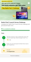 Flipkart redmi pad 2 challange : win 20 supercoins 