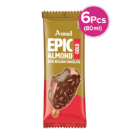 Amul Gold Epic Almond Ice Cream (80ml × 6) Maxxsaver Price