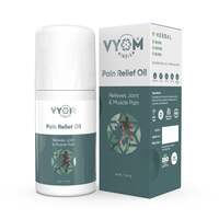 Vyom India Pain Relief Oil Roll On, Relief in Joint, Muscle, Knee, Back, Neck, Shoulder Pain, Ayurvedic Advanced Researced Plant-based Ingredients, Herbal, Instant Pain Relief Oil - 50 ML