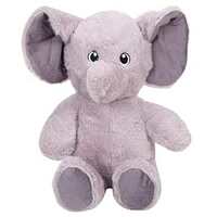 STRIDERS 14 Inch Super Soft Grey Elephant Sitting Plush Toy Soft, Huggable, and Ideal for Kids - Handcrafted for Birthdays