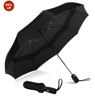 Perpetual Auto Open Close Umbrella for Rain, Windproof UV Protected Umbrella Multicolor