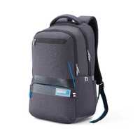 American Tourister Shaw Large Laptop Travel Bag, 23 Ltrs Bag For Men,5 Compartment School Bag Gift For Unisex Boys Girls Charcoal Black, With Internal Organizer, Rugged Zips 17 Inch Laptop Compatible