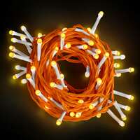 EcoLink Polycarbonate StarGlow 9-Meter LED String Light for Decoration|3-watt, Amber|Pack of 1