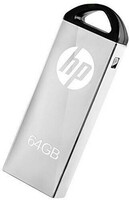 HP V220q 64 GB Pen Drive Compatible with Laptop, Tablet, Desktop Computer, Television, Mobile, Netbook, Audio Player USB 2.0 Metal Case  (Silver)