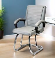 GOYALSON Home Exclusive Visitor Study Reception Chair with Arm Rest 