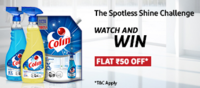 The Spotless Shine Challenge - get flat rs 50 cashback on min order rs 115 (colin products)