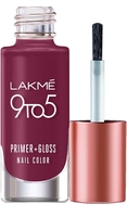 LAKMÉ 9To5 Primer + Gloss Glossy Finish Nail Colour, Desert Rose, 6 Ml 