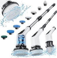 Cordless 360° Power Brush with 8 Replaceable Heads & Dual Speed