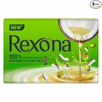 Rexona Coconut and Olive Oil Soap For Silky Smooth Skin, 4X100 g