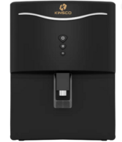 Kinsco Aqua Curvv ISI Mark Copper Zinc Alkaline Mineral RO 8 L RO + UF + UV + Copper + Alkaline + Mineralizer Water Purifier  (Black)