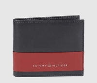 TOMMY HILFIGER  Men Blue Genuine Leather Wallet - Regular Size  (4 Card Slots)(773+41 coins)