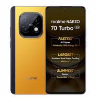 realme Narzo 70 Turbo | 6 GB RAM & 128 GB Storage | 5000 mAh Battery | 50 MP + 2 MP Rear Camera | 6.67" Display | Turbo Yellow at 
