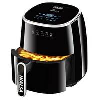 Inalsa Air Fryer For Home|5.5 L Capacity|1600 W With Smart Aircrisp Technology|Quick Heat Circulation|4-In-1 Appliance With 8 Preset Menu & Digital Display,Tasty Fry 5.5, Black