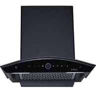 Elica 60cm 1600 m3/hr BLDC Filterless Autoclean Kitchen Chimney with 15 Years Warranty | PRO PLUS FL BLDC HAC LTW 60 MS NERO | Black | Touch Control with Round RPM Display + Motion Sensor