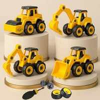 Storio DIY Construction Toy Trucks – Set of 4 | STEM Gift for Boys 2–6