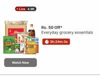 (LiveShop+) Flipkart Kilos : Buy worth ₹900 save ₹50 (+ ₹50 off on ₹799 + extra 7% off)