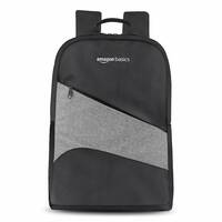 Amazon Basics 15.6" 4 Compartment Laptop Backpack|Water-Resistant|Padded Compartments for Laptop & Tablet|Spacious Main Compartment |Comfortable Shoulder Straps & Back Panel|Stylish & Durable (Black)