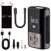 STARQ Inflate Pro Portable 2in1 Tyre Inflator/Air Compressor with Digital Display|4000mAh Battery