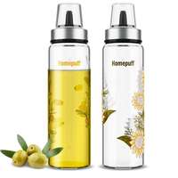 Homepuff 2x500ml Borosilicate Glass Oil Dispenser Set – No-Drip, Leak-Proof, 68% Off!
