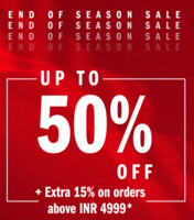 Adidas End of Season Sale - Upto 50% Off + Extra 15% Off on Orders above 4999