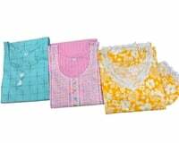  Women's Cotton Salwar Suit Set Pack of 3