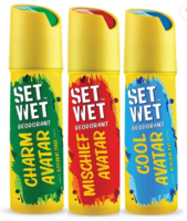  SET WET Cool, Charm, Mischief Avatar Deodorant & Body Spray Perfume For Men Deodorant Spray  -  For Men 