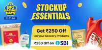 Flipkart Kilos Extra Rs.250 Off on SBI credit and debit cards on or above basket of 2999