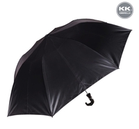 KK 2-Fold 21" Travel Manual Open Umbrella in Black(Location Specific)