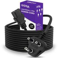 Gizga Essentials ISI‑Certified 1.2 m 3‑Pin Power Cord – Now 37 % Off