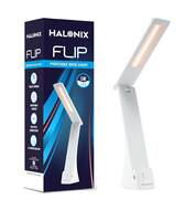 Halonix Flip Dimmable 3-in-1 Mode Portable Desk Lamp | Table Lamp | Study lamp | Desk Light | Color-White,Off-White,Yellow