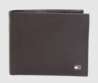 TOMMY HILFIGER  Men Brown Genuine Leather Wallet - Mini  (4 Card Slots)