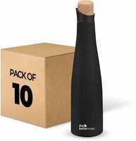 The Better Home Double Wall Insulated Flask for Kids & Adults - 500 ml Bottle  (Pack of 10, Black, Steel)