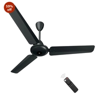 atomberg Ameza 1200mm Timeless BLDC Ceiling Fan with Remote | 5 star | High Air Delivery | LED Speed Indicator | Low Noise | Timeless Design with Power Saving | 2-Year Warranty (Gloss Black)