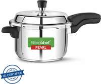 Greenchef Pearl 5 L Outer Lid Induction Bottom Pressure Cooker  (Stainless Steel)