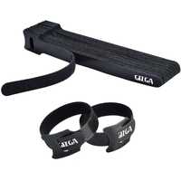 GIZGA Reusable Cable Organizer Ties – 30pcs, 20cm, Double-Sided Hook & Loop (Black) At Just Rs.227