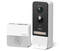White & Black Tapo D230S1 2K 5MP Smart Wireless Doorbell Camera