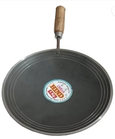 Nagda Pure Iron Tawa Wooden Handle 10.5 in/ 27 cm(219+12 coins)