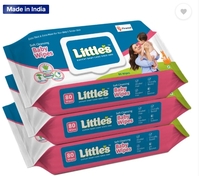 Little's Soft Cleansing Baby Wipes with Aloe Vera, Jojoba Oil and Vitamin E, Lid Pack  (240 Wipes)(201+11 coins)