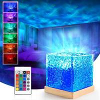 Refulgix Projector Lights Ocean Wave Night Table Lamp (20 cm, Water Wave Crystal Lamp)