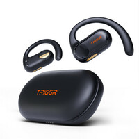 TRIGGR Ergobuds 1 OWS with FocalWave Tech, 48Hr Battery, Quad Mic ENC, Rapid Pair, v5.4 Bluetooth  (Black, True Wireless)