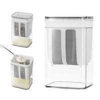 E-COSMOS Plastic Multipurpose Greek Yogurt & Curd Maker Hung Curd - 1100ml | Durable, BPA-Free | Easy Homemade Yogurt & Cheese (Yogurt Ma