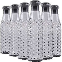 Pack of 6 black water bottle pack of 6 1000 ml Bottle Plastic