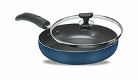 Crystal Aluminium Induction Base Round Non-Stick Fry Pan, Multicolor
