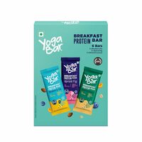 Yogabar Breakfast Bars Variety Pack | Pack of 6 Protein Bar x 45g  [Apply ₹50 Off Coupon]