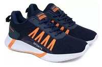 Amazon Bazaar: Trendy Running Shoes for Men Sneakers for Men (Color- Blue & Orange) Size-10(7) H [App Only]