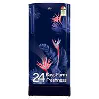 Godrej 183 L 3 Star Farm Fresh Crisper Technology With Jumbo Vegetable Tray Direct Cool Single Door Refrigerator(, RD R190C THF FR BL, Floral Blue)