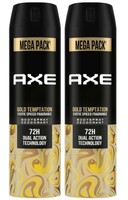 Myntra : AXE Men Set of 2 Gold Temptation Long Lasting Deodorant Bodyspray - 215 ml each